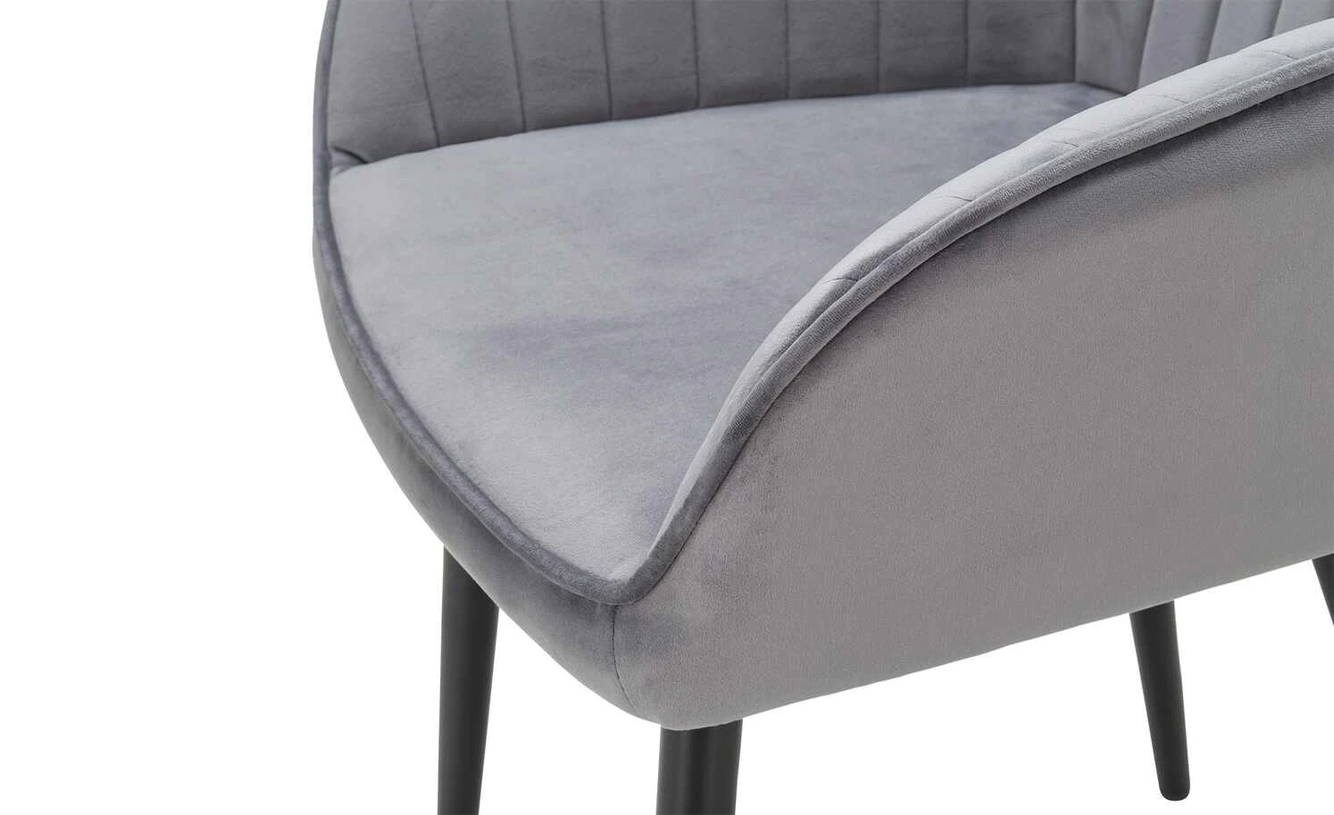 Schalenstuhl Thore | Grau (Samt) 8 Schalenstuhl Thore | Grau (Samt) – Bild 6