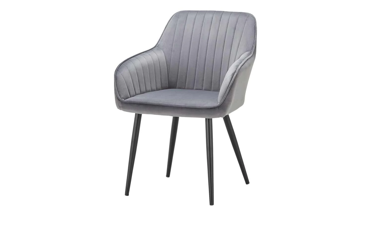 Schalenstuhl Thore | Grau (Samt) 3 Schalenstuhl Thore | Grau (Samt)