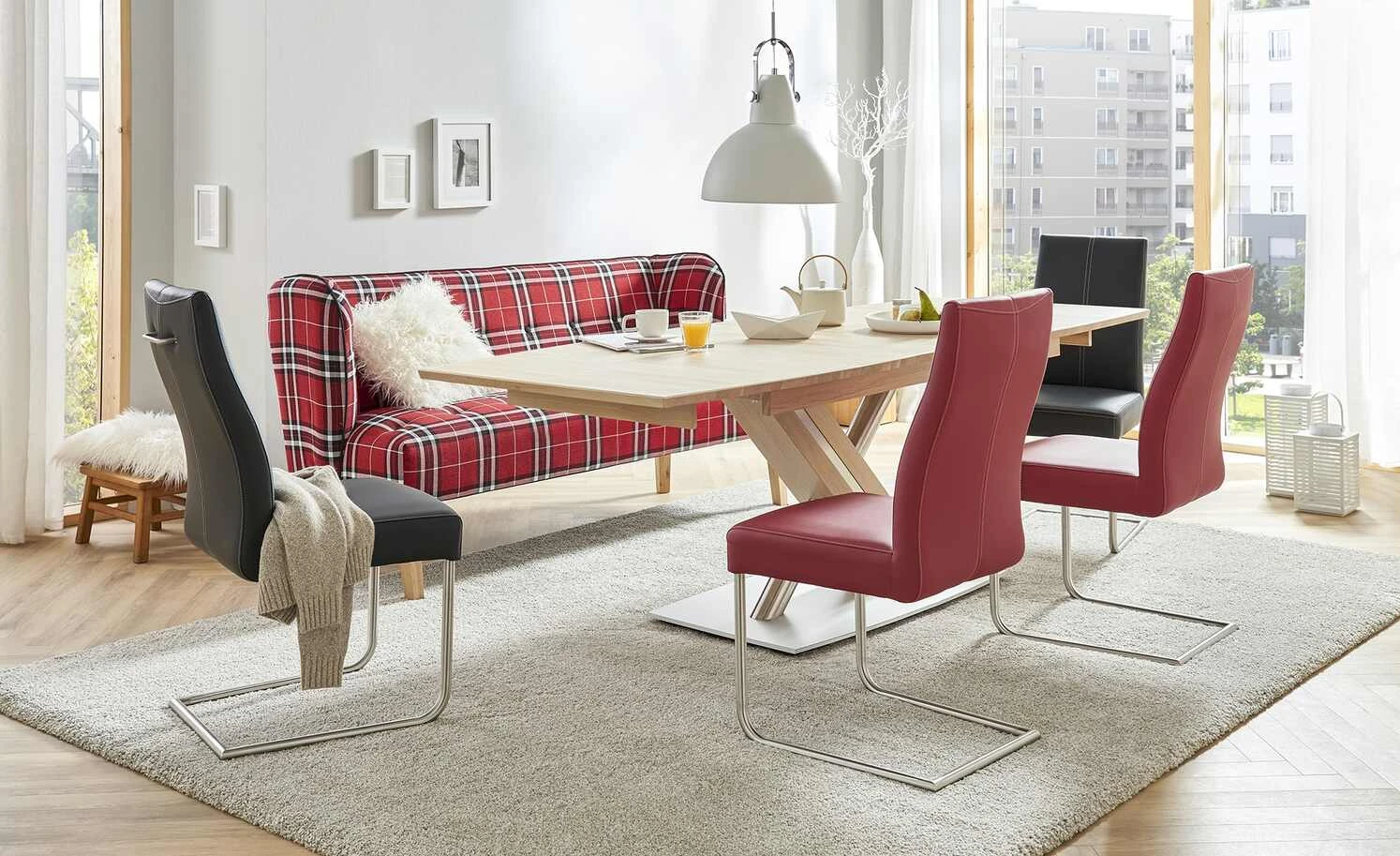 Woodford Kunstleder-Schwingstuhl Tessa | Schwarz Ja 3 Woodford Kunstleder-Schwingstuhl Tessa | Schwarz Ja