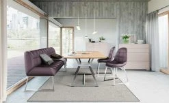 JOOP! Leder-Kufenstuhl Move | Purple (Lila)