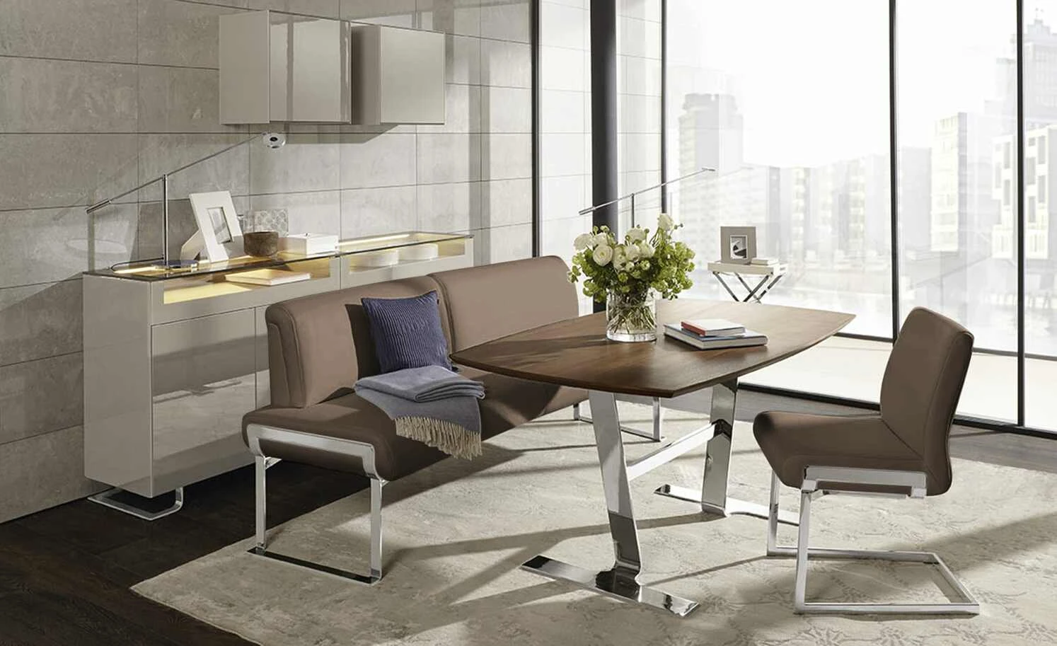 JOOP! Schwingstuhl Leder 007 | Erde (Braun) 3 JOOP! Schwingstuhl Leder 007 | Erde (Braun)