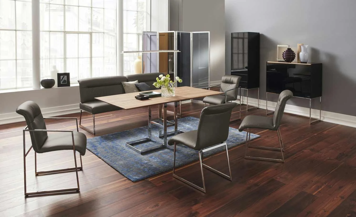 JOOP! Leder-Kufenstuhl Cubic | Schlamm (Braun) Nein 4 JOOP! Leder-Kufenstuhl Cubic | Schlamm (Braun) Nein – Bild 2