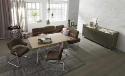 JOOP! Leder-Schwingstuhl Loft | Nougat (Dunkelbraun)