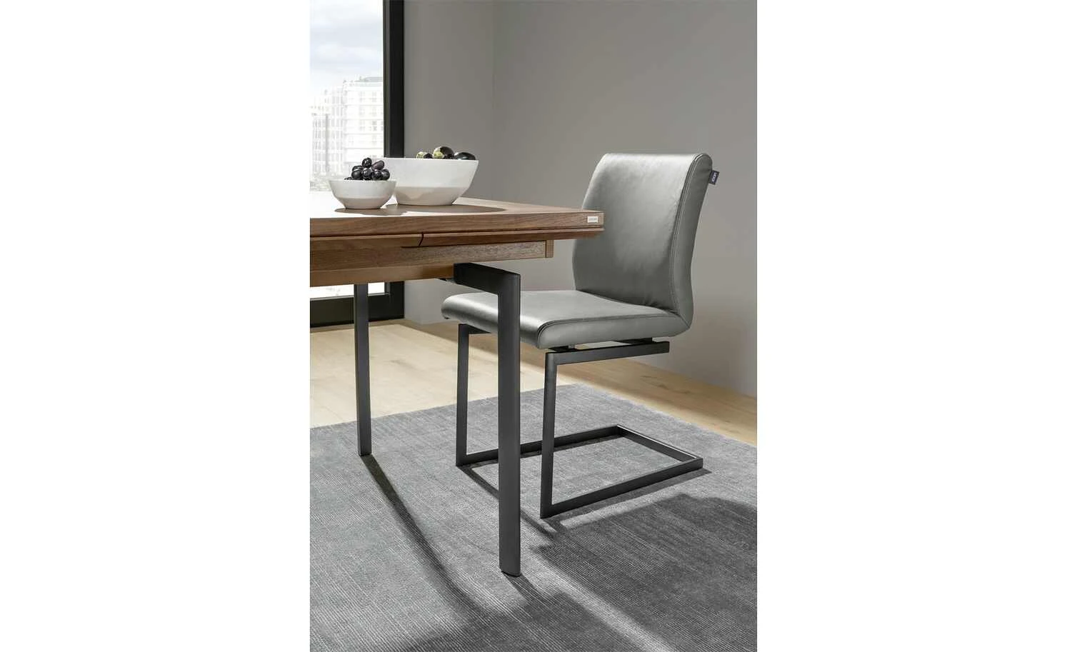 JOOP! Schwingstuhl Leder 24/7 | Moor (Dunkelgrau) 7 JOOP! Schwingstuhl Leder 24/7 | Moor (Dunkelgrau) – Bild 5