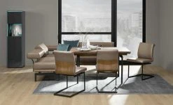 JOOP! Schwingstuhl Leder 24/7 | Zigarre (Braun)