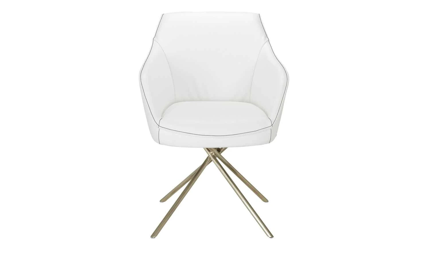 KOINOR Armlehnstuhl Dining System 1 | Latte (Weiß) / Kontrastnaht Grau 9 KOINOR Armlehnstuhl Dining System 1 | Latte (Weiß) / Kontrastnaht Grau – Bild 7