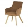 Wohnwert Armlehn-Polsterstuhl Fina | Sand (Braun) Nein