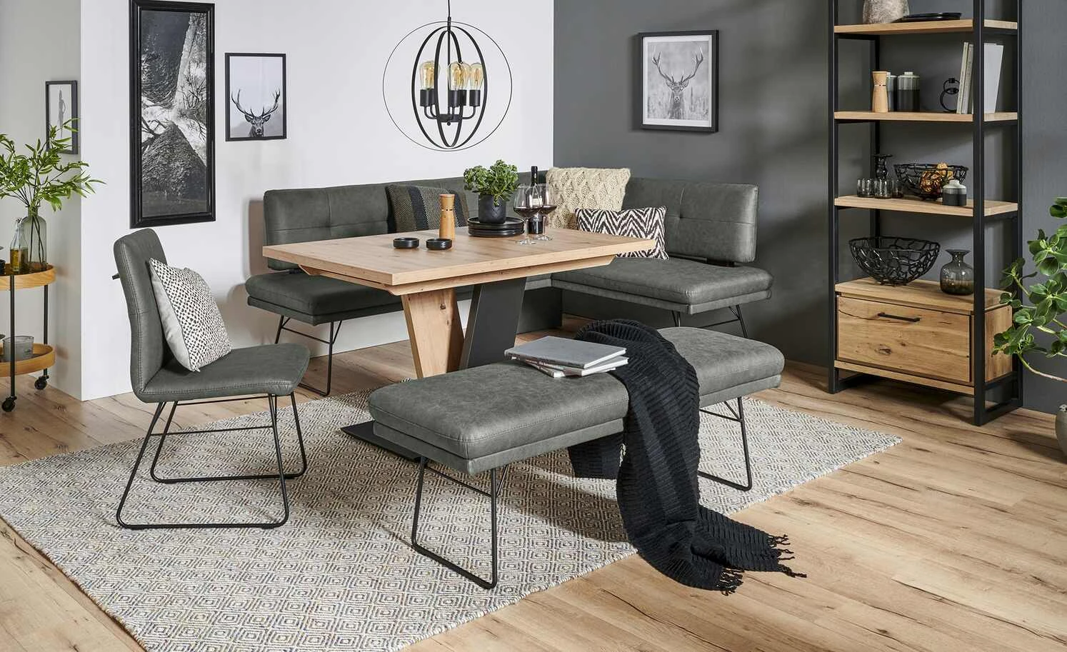 Kufenstuhl mit Griff | Anthrazit 3 Kufenstuhl mit Griff | Anthrazit