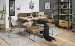 Kufenstuhl mit Griff | Braun