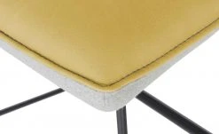 KOINOR Kufenstuhl Leder Schwof | Safran (Gelb) / Hellgrau -SitzWerk Verkaufsgeschäft 15302510 10 202109101235