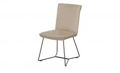 KOINOR Kufenstuhl Leder Schwof | Jade (Beige) / Dunkelbraun -SitzWerk Verkaufsgeschäft 15302512 11 202109101235