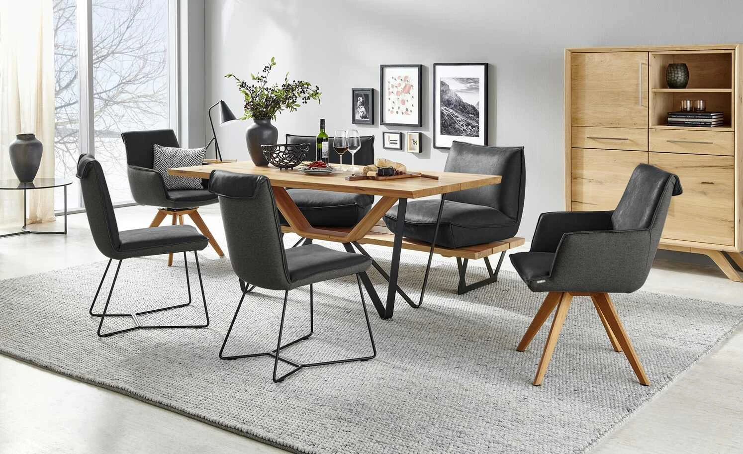 KOINOR Armlehnstuhl Leder Schwof | Omega (Dunkelgrau) / Dunkelgrau Ja 3 KOINOR Armlehnstuhl Leder Schwof | Omega (Dunkelgrau) / Dunkelgrau Ja