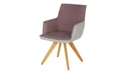 KOINOR Armlehnstuhl Leder Schwof | Plum (Rosa) / Hellgrau Ja -SitzWerk Verkaufsgeschäft 15302539 9 202109101235