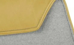 KOINOR Armlehnstuhl Leder Schwof | Safran (Gelb) / Hellgrau Ja -SitzWerk Verkaufsgeschäft 15302540 11 202109101235