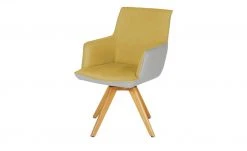 KOINOR Armlehnstuhl Leder Schwof | Safran (Gelb) / Hellgrau Ja -SitzWerk Verkaufsgeschäft 15302540 8 202109101235