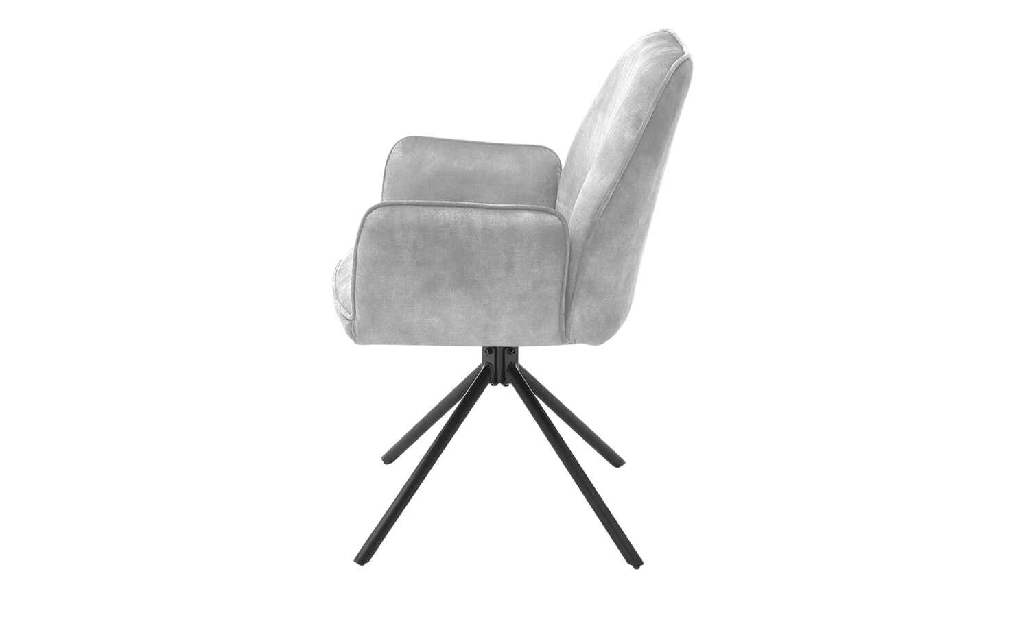 uno Polsterstuhl drehbar Ramina | Grau Ja 5 uno Polsterstuhl drehbar Ramina | Grau Ja – Bild 3