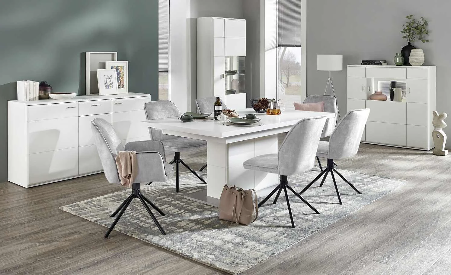 uno Polsterstuhl drehbar Ramina | Grau Ja 3 uno Polsterstuhl drehbar Ramina | Grau Ja