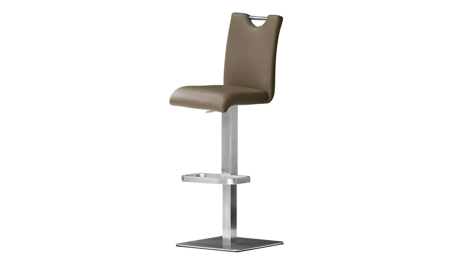 Barstuhl Guilia | Cappuccino (Braun) eckig mit glattem Sitz und Rücken 3 Barstuhl Guilia | Cappuccino (Braun) eckig mit glattem Sitz und Rücken