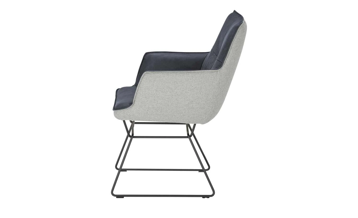 KOINOR Kufenstuhl mit Leder Bexx | Night (Dunkelblau) / Hellgrau Ja 4 KOINOR Kufenstuhl mit Leder Bexx | Night (Dunkelblau) / Hellgrau Ja – Bild 2