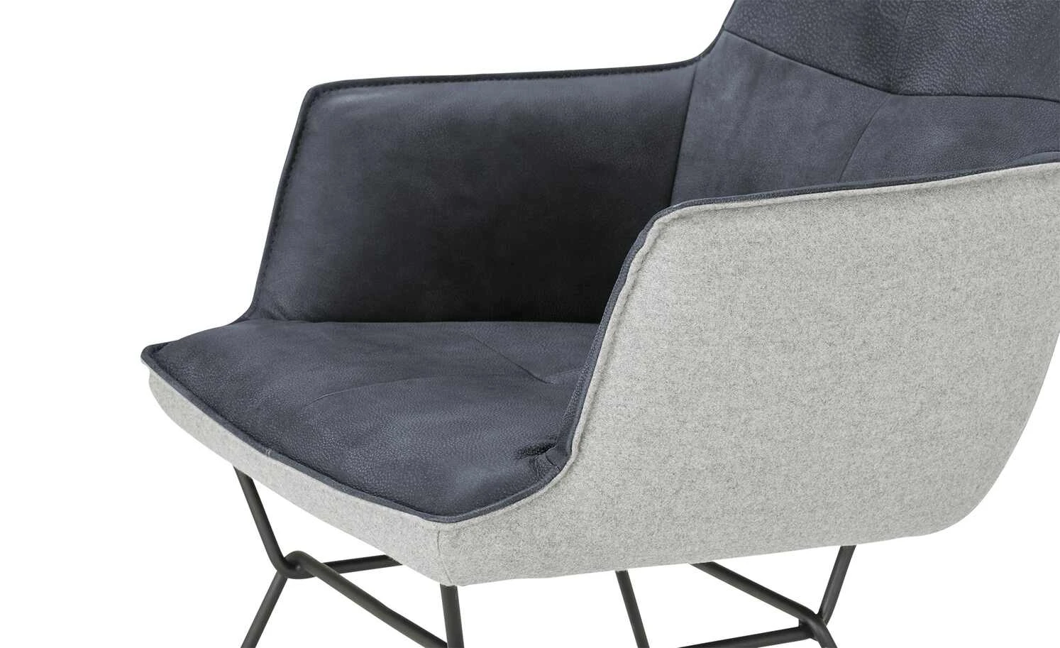 KOINOR Kufenstuhl mit Leder Bexx | Night (Dunkelblau) / Hellgrau Ja 12 KOINOR Kufenstuhl mit Leder Bexx | Night (Dunkelblau) / Hellgrau Ja – Bild 10