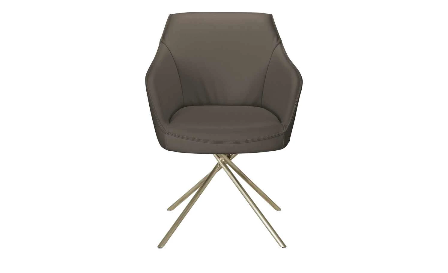 KOINOR Armlehnstuhl Dining System 1 | Carbone (Grau-Braun) / Kontrastnaht Beige 4 KOINOR Armlehnstuhl Dining System 1 | Carbone (Grau-Braun) / Kontrastnaht Beige – Bild 2