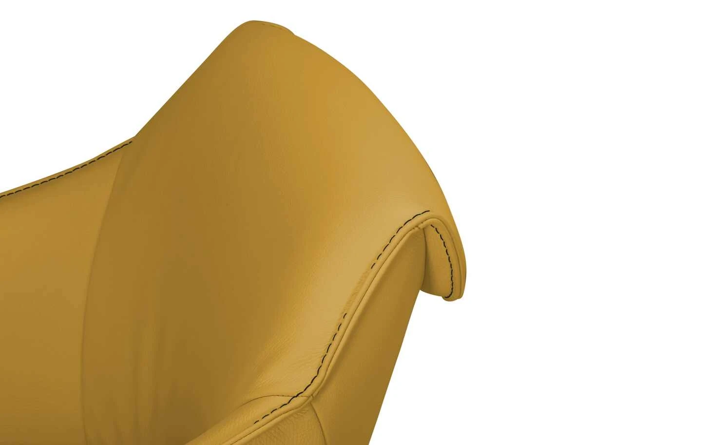 KOINOR Armlehnstuhl Dining System 1 | Giallo (Gelb) / Kontrastnaht Schwarz 4 KOINOR Armlehnstuhl Dining System 1 | Giallo (Gelb) / Kontrastnaht Schwarz – Bild 2