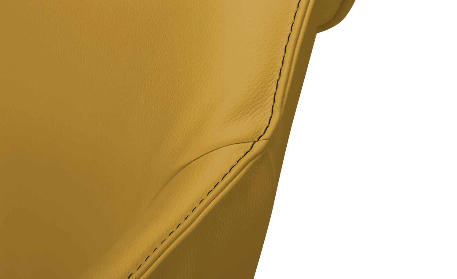 KOINOR Armlehnstuhl Dining System 1 | Giallo (Gelb) / Kontrastnaht Schwarz 8 KOINOR Armlehnstuhl Dining System 1 | Giallo (Gelb) / Kontrastnaht Schwarz – Bild 6