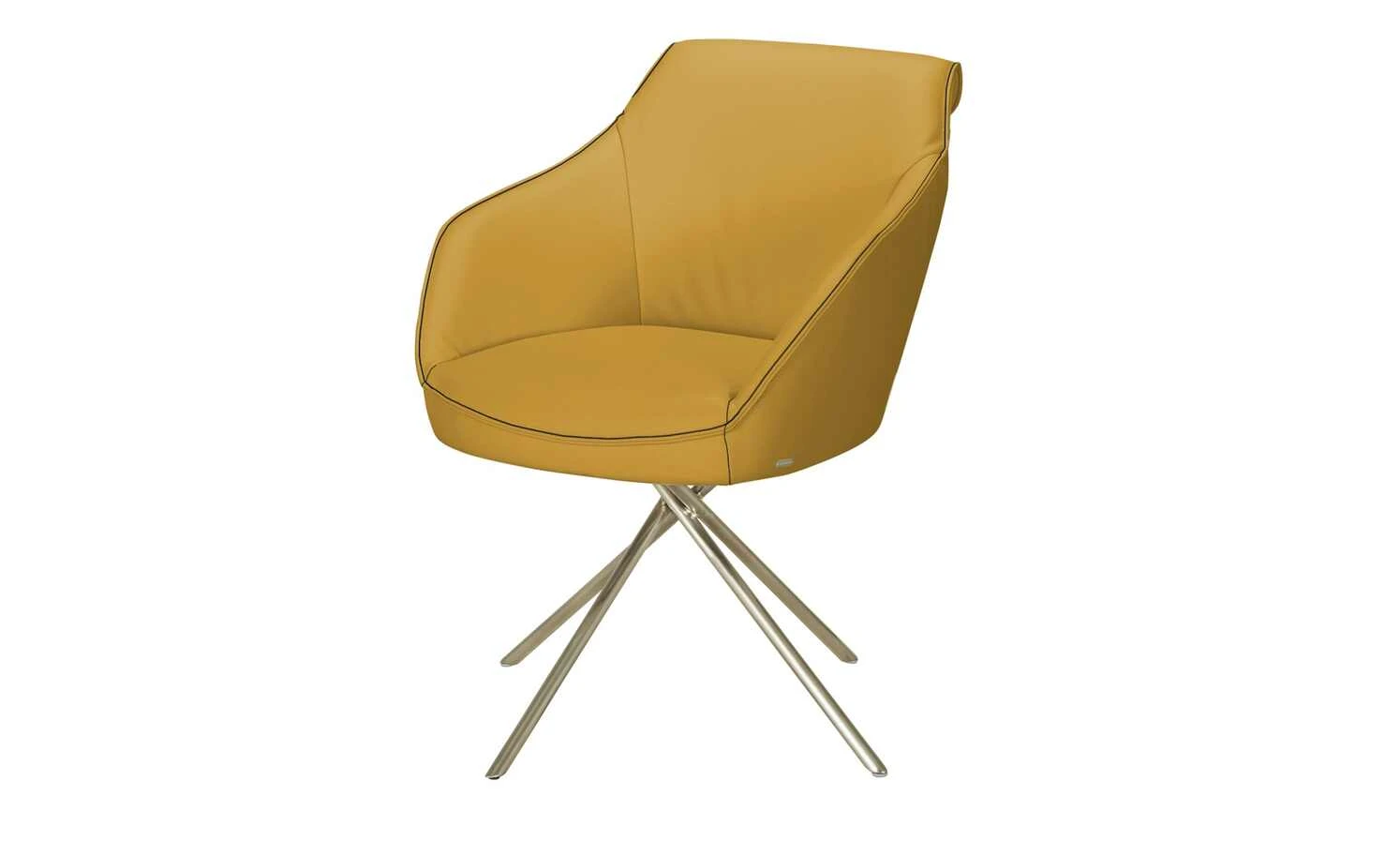KOINOR Armlehnstuhl Dining System 1 | Giallo (Gelb) / Kontrastnaht Schwarz 10 KOINOR Armlehnstuhl Dining System 1 | Giallo (Gelb) / Kontrastnaht Schwarz – Bild 8
