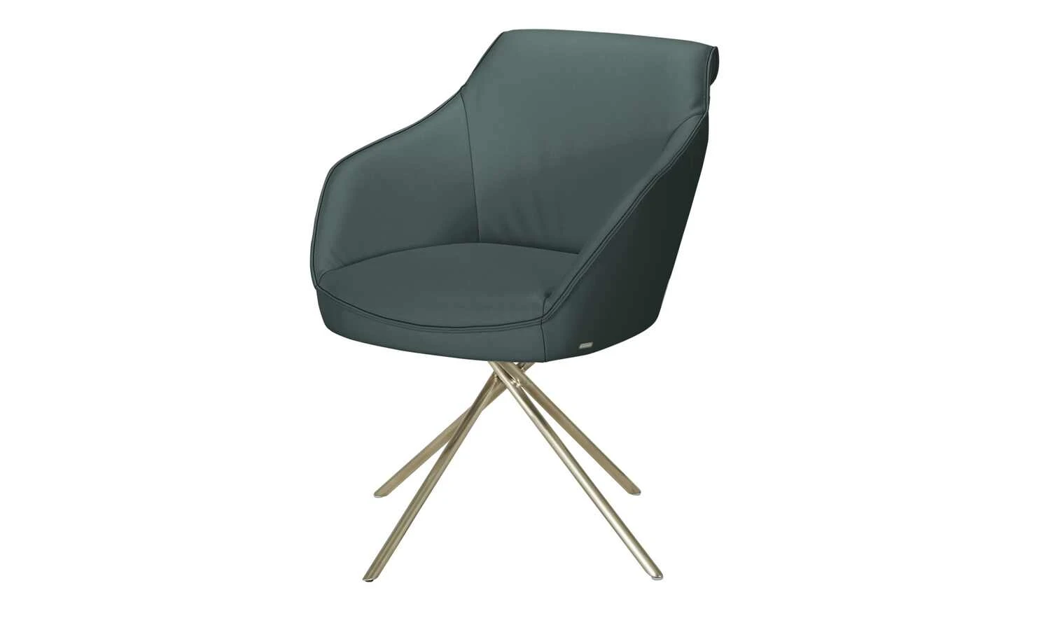 KOINOR Armlehnstuhl Dining System 1 | Lago (Blau) / Kontrastnaht Schwarz 7 KOINOR Armlehnstuhl Dining System 1 | Lago (Blau) / Kontrastnaht Schwarz – Bild 5