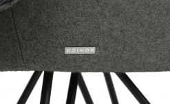 KOINOR Armlehnstuhl Dining System 4 | Omega (Dunkelgrau) / Dunkelgrau / Kontrastnaht Hellgrau -SitzWerk Verkaufsgeschäft 15303140 7 202111251235