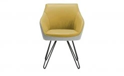 KOINOR Armlehnstuhl Dining System 4 | Safran (Gelb) / Hellgrau / Kontrastnaht Grau -SitzWerk Verkaufsgeschäft 15303142 10 202111251235