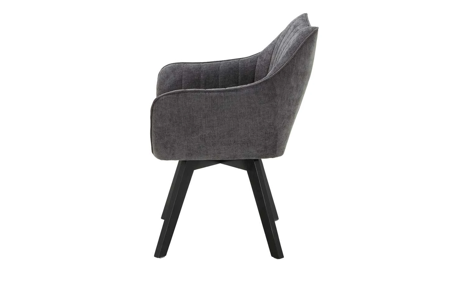 Schalen-Polsterstuhl drehbar Nairobi | Anthrazit 4 Schalen-Polsterstuhl drehbar Nairobi | Anthrazit – Bild 2