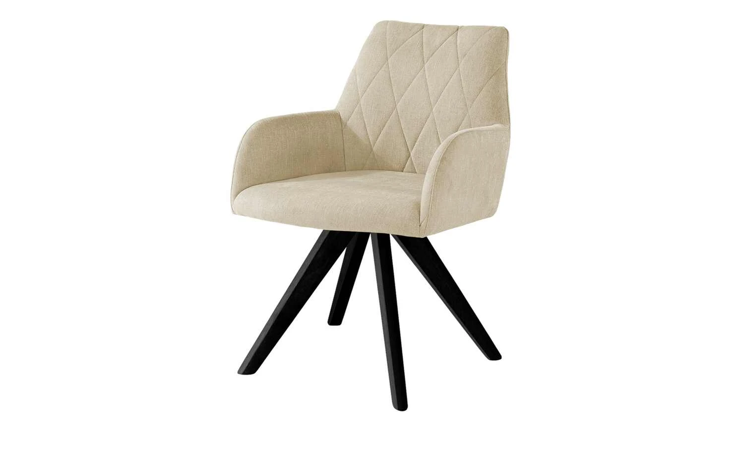 Woodford Polsterstuhl mit Armlehne Bristol | Creme Schwarz Ja 3 Woodford Polsterstuhl mit Armlehne Bristol | Creme Schwarz Ja