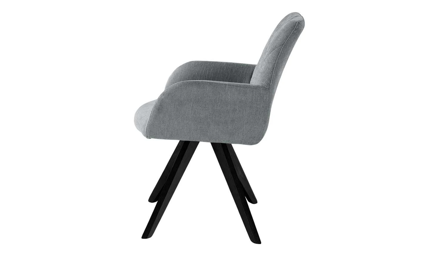 Woodford Polsterstuhl mit Armlehne Bristol | Grau Schwarz Ja 9 Woodford Polsterstuhl mit Armlehne Bristol | Grau Schwarz Ja – Bild 7