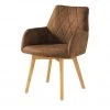 Woodford Polsterstuhl mit Armlehne Bristol | Cognac (Braun) Eiche -SitzWerk Verkaufsgeschäft 15303935 4 202203211234