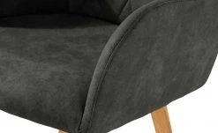 Woodford Polsterstuhl mit Armlehne Bristol | Grau (Dunkelgrau) Eiche -SitzWerk Verkaufsgeschäft 15303937 4 202203211234