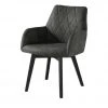 Woodford Polsterstuhl mit Armlehne Bristol | Grau (Dunkelgrau) Schwarz -SitzWerk Verkaufsgeschäft 15303941 4 202203211234