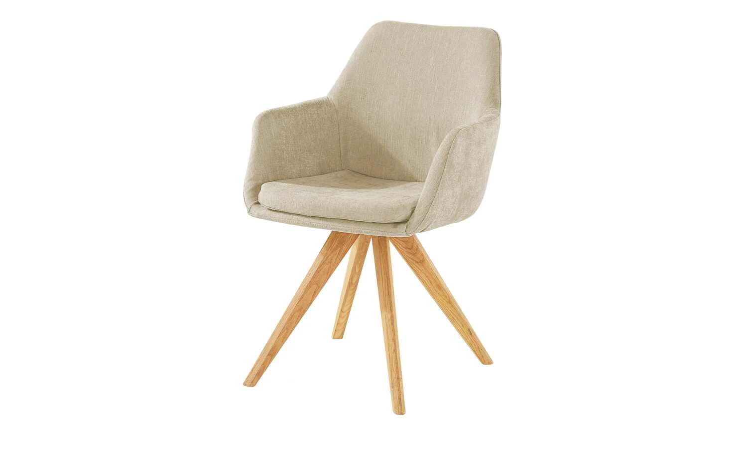 Woodford Polsterstuhl mit Armlehne Helsinki | Creme Nein Eiche 3 Woodford Polsterstuhl mit Armlehne Helsinki | Creme Nein Eiche