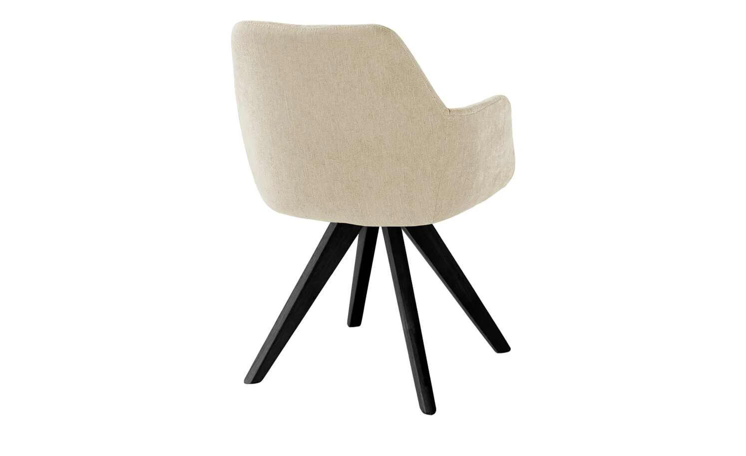 Woodford Polsterstuhl mit Armlehne Helsinki | Creme Nein Schwarz 5 Woodford Polsterstuhl mit Armlehne Helsinki | Creme Nein Schwarz – Bild 3