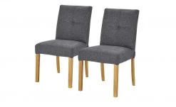 Woodford 2er Set Polsterstuhl Mako | Webstoff grob Anthrazit Eiche geölt -SitzWerk Verkaufsgeschäft 15304095 10 202204292232