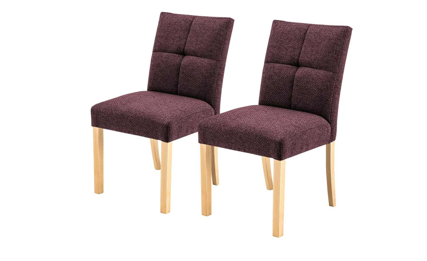 Woodford 2er Set Polsterstuhl Mako | Webstoff grob Bordeaux Buche natur 3 Woodford 2er Set Polsterstuhl Mako | Webstoff grob Bordeaux Buche natur