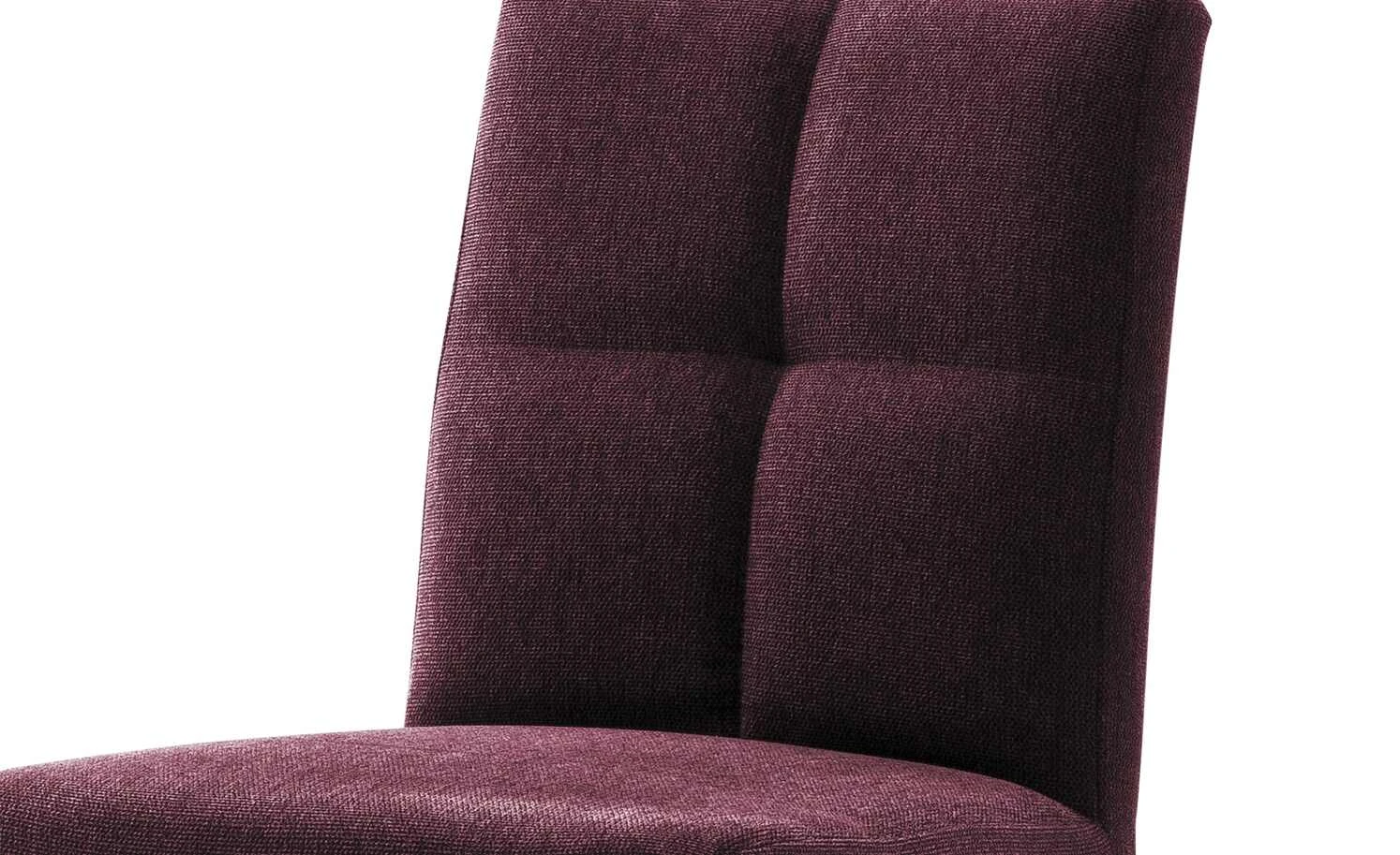 Woodford 2er Set Polsterstuhl Mako | Webstoff fein Bordeaux Buche natur 4 Woodford 2er Set Polsterstuhl Mako | Webstoff fein Bordeaux Buche natur – Bild 2