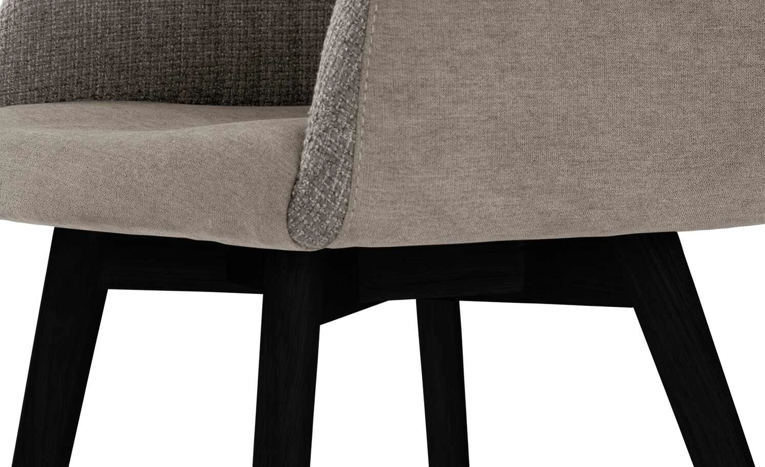 Woodford Polsterstuhl Menda | Cappuccino Schwarz Ja Nein 8 Woodford Polsterstuhl Menda | Cappuccino Schwarz Ja Nein – Bild 6