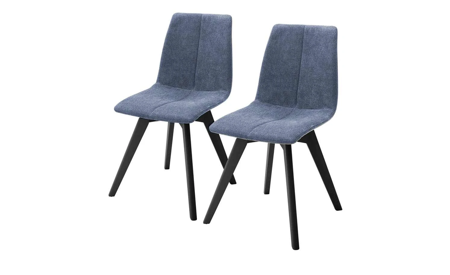 Woodford 2er Set Polsterstuhl Marven | Blau Schwarz 3 Woodford 2er Set Polsterstuhl Marven | Blau Schwarz