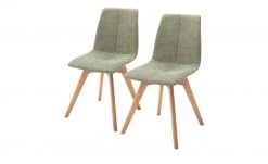 Woodford 2er Set Polsterstuhl Marven | Olive Eiche geölt