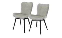 Gray & Jones 2er Set Polsterstuhl Tierra Fuego Two | Hellgrau Schwarz Nein