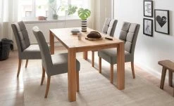 Woodford 2er Set Polsterstuhl Renaldo | Cappuccino (Braun) Buche natur