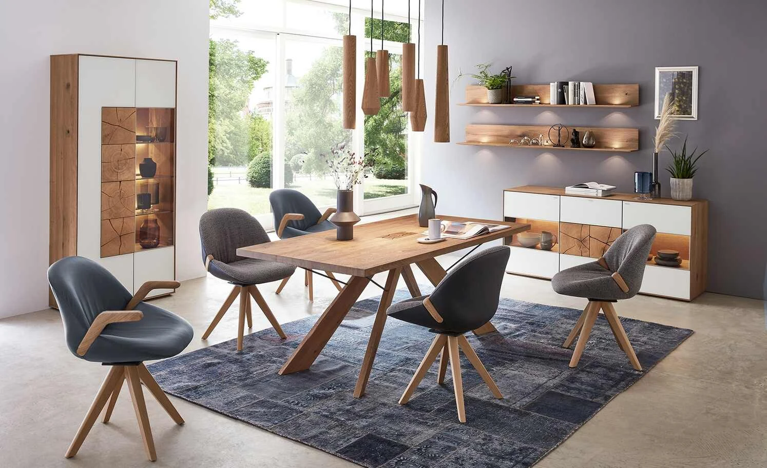 Wohnwert Armlehnstuhl Novum | Antikblau mit Elastic-Aktiv-Federung (gesundes Sitzen) 3 Wohnwert Armlehnstuhl Novum | Antikblau mit Elastic-Aktiv-Federung (gesundes Sitzen)