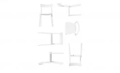 Connubia Stuhl stapelbar Argo | Schneeweiß