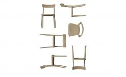 Connubia Stuhl stapelbar Argo | Haselnussbraun (Hellbraun)